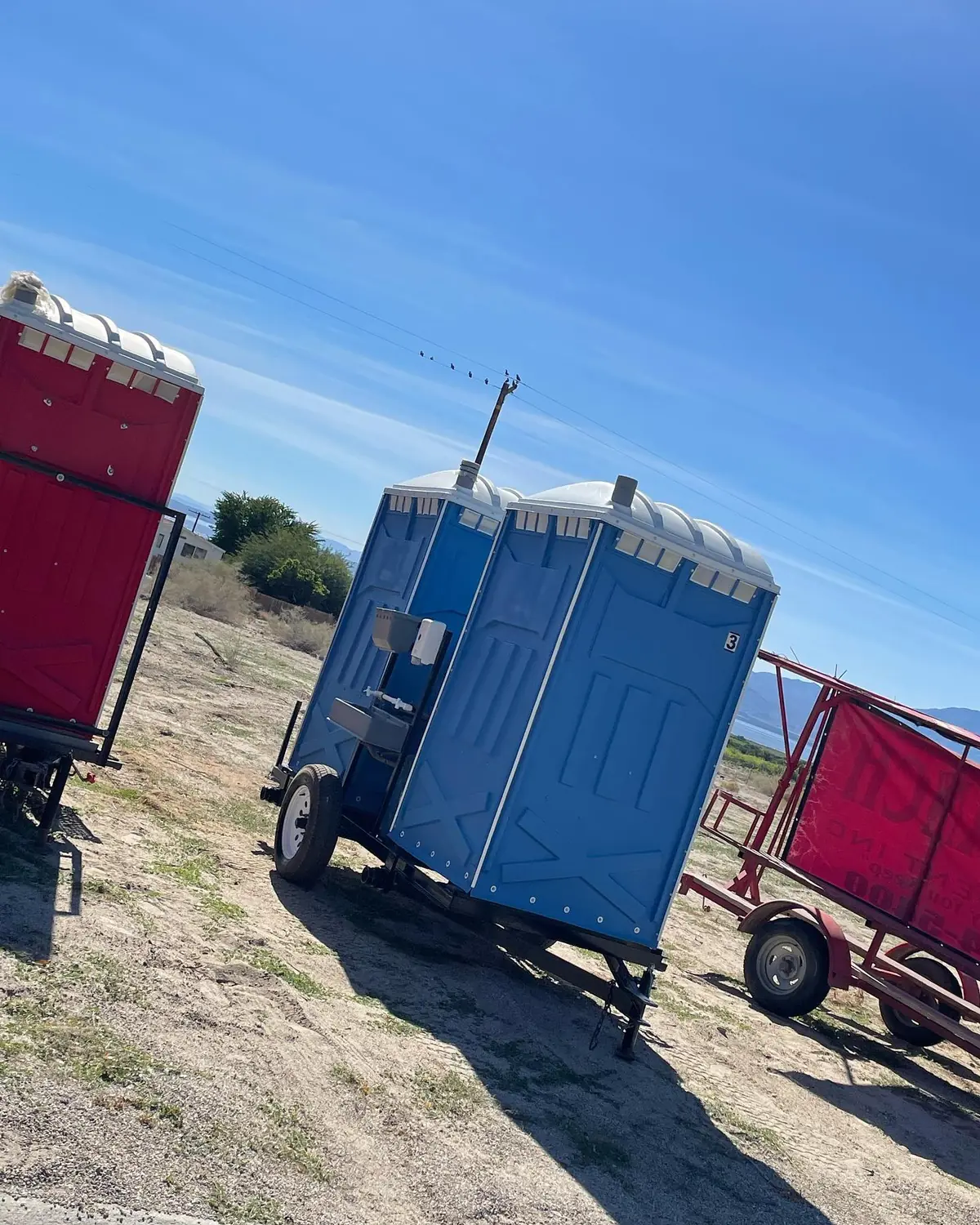 Farms & field crews porta potty rentals